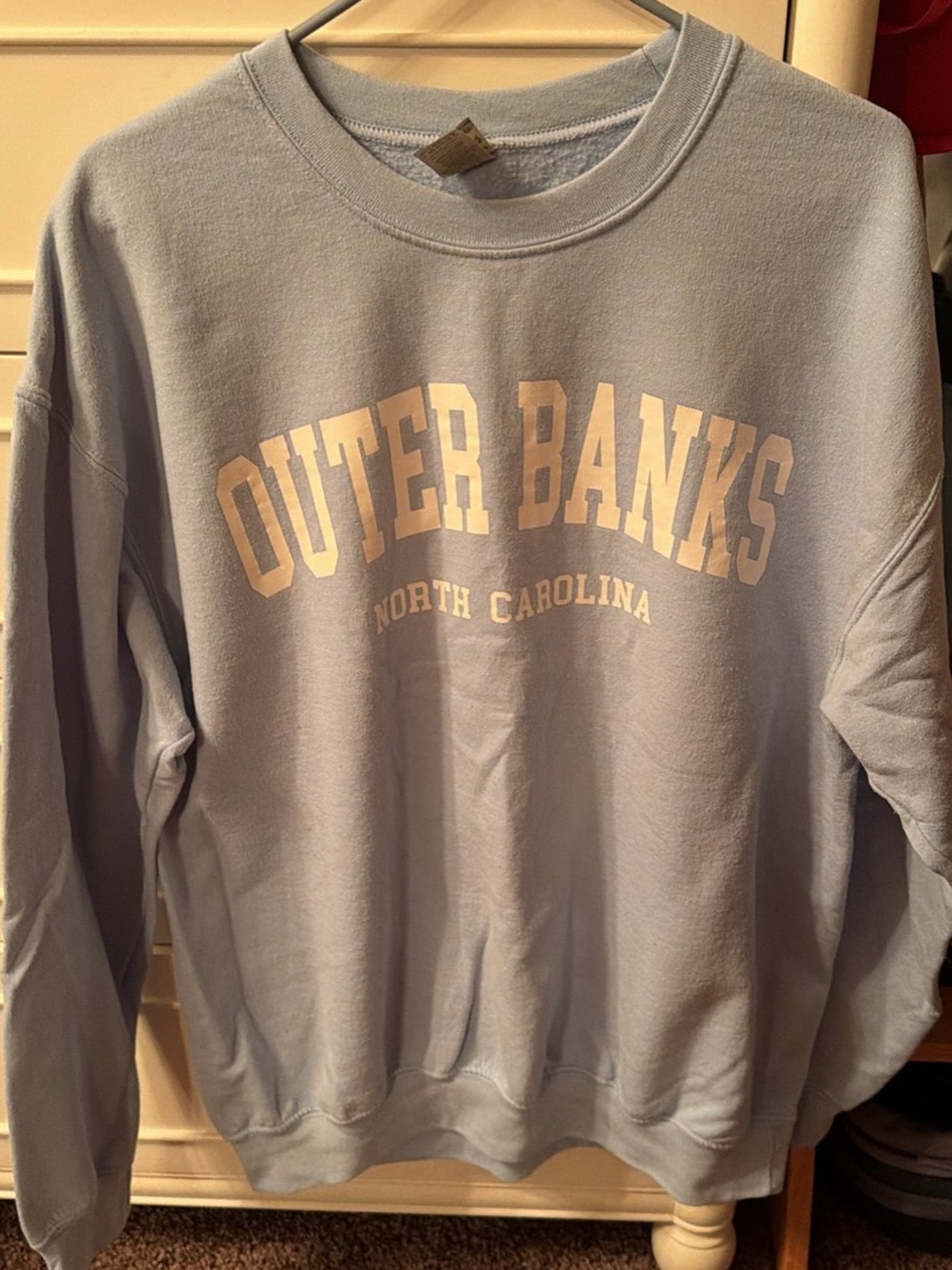 Outer Banks North Carolina Light Blue Crewneck Sweatshirt